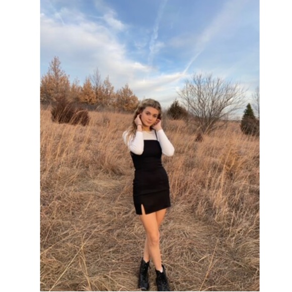 Little Black Dress Leg Slit Mini - Picture 14 of 14